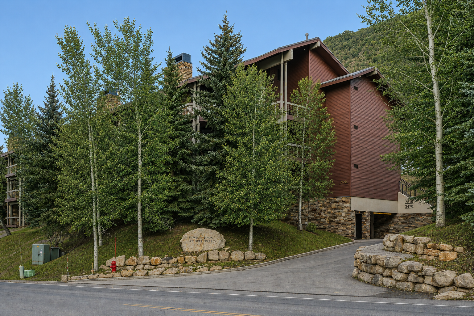 100 yards to lift Powder Run 24B modern AC spa 3