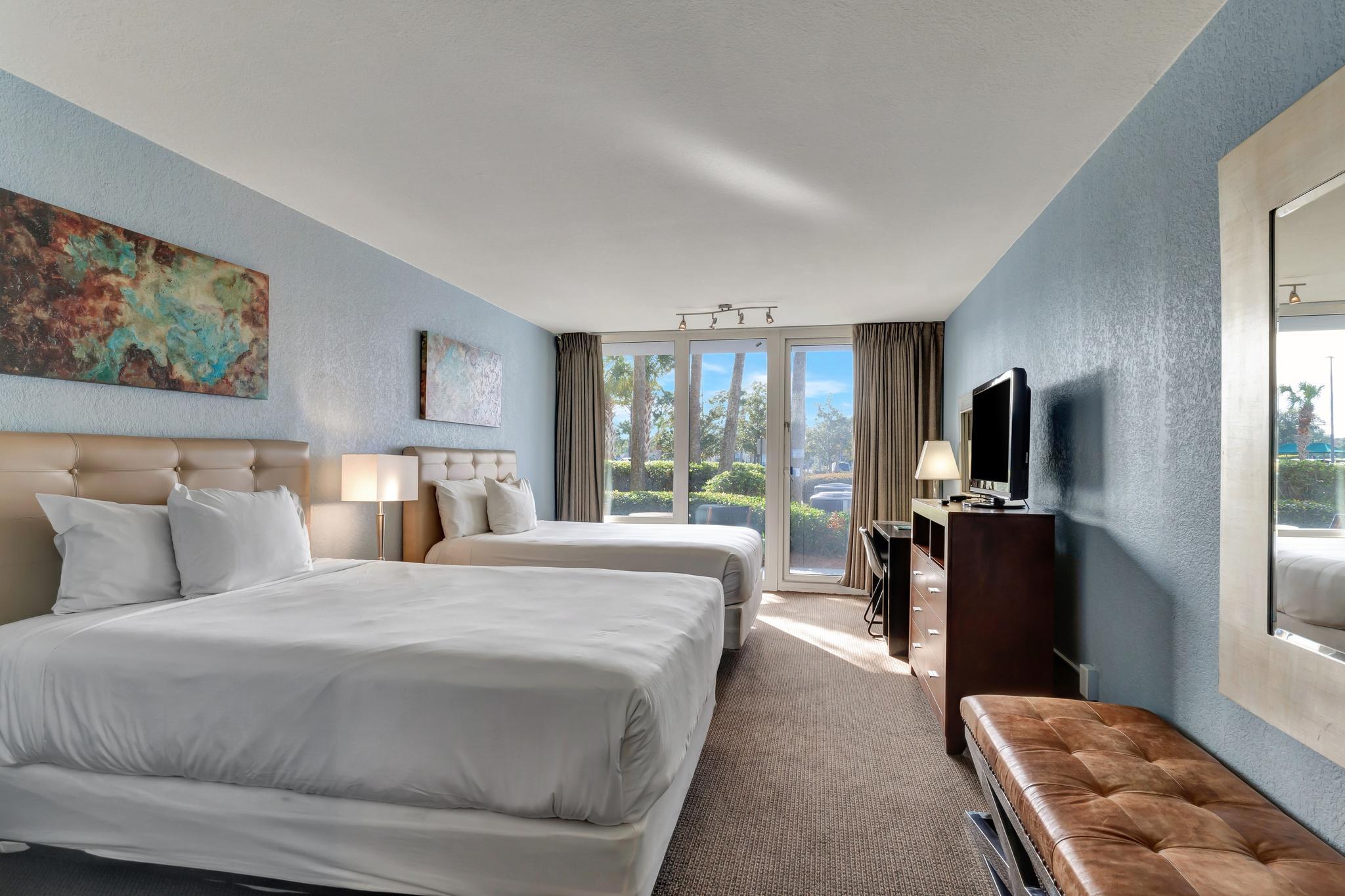 Comfortable Resort View Bayside Studio: 5th Floor Sleeps 4 with Two Double Beds at Sandestin Golf and Beach Resort!