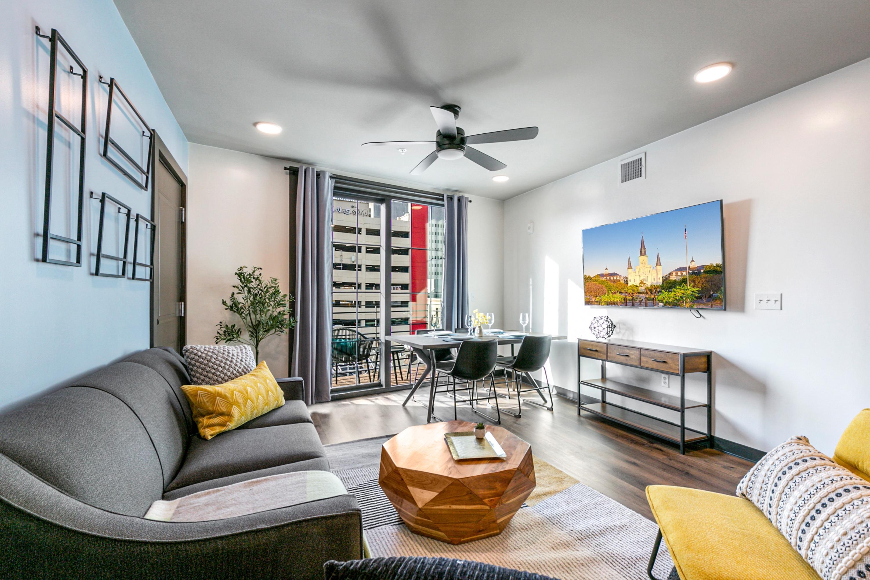 Urban Mirage: 4BR City Oasis with Balcony